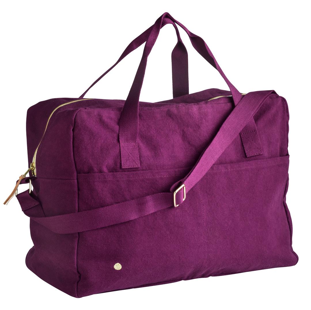 travel bags organic cotton iona purple rain